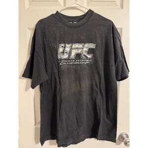 Retro Faded UFC T-Shirt Black Bud Light T-Shirt XL Ultimate Fighter